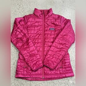 Patagonia Women’s Nano Med Lightweight Quilted Jacket - Bright Berry Pink